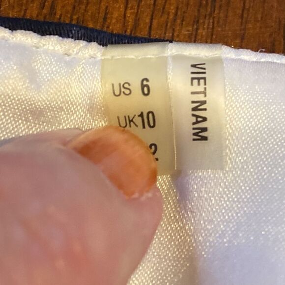 Tahari Mini Skirt Green White Black Color Block Skirt Size 6 - Picture 7 of 14